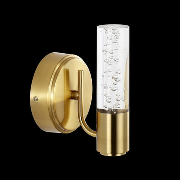 Bolha Minimalist Modern Bubble Acrylic/Iron Integrated LED Vanity Light - JONATHAN Y